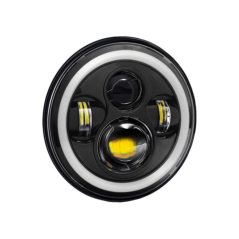 SUPAREE 7 Round LED Headlights RGB Halo Angel - Image 2