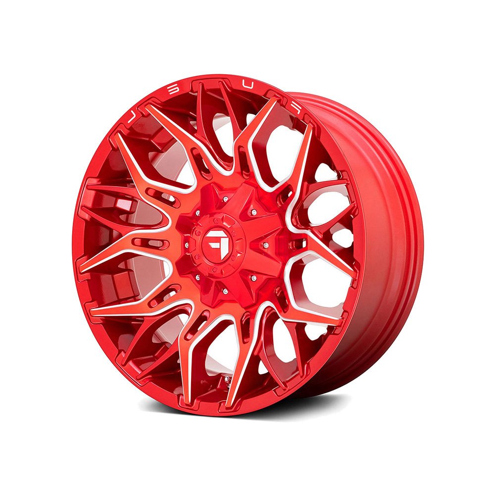 Fuel Twitch - D771 / Candy Red & Milled 6 LUG - Image 2