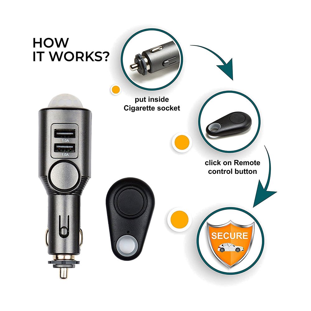 Technaxx Car Alarm With Charging Function TX-100 - Image 3