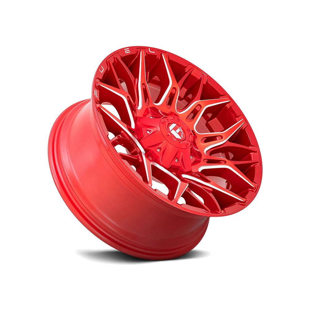 Fuel Twitch - D771 / Candy Red & Milled 6 LUG - Image 3