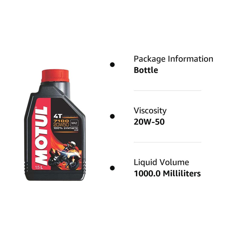 Motul 7100 20W-50 API Fully Synthetic Engine Oil - Image 4