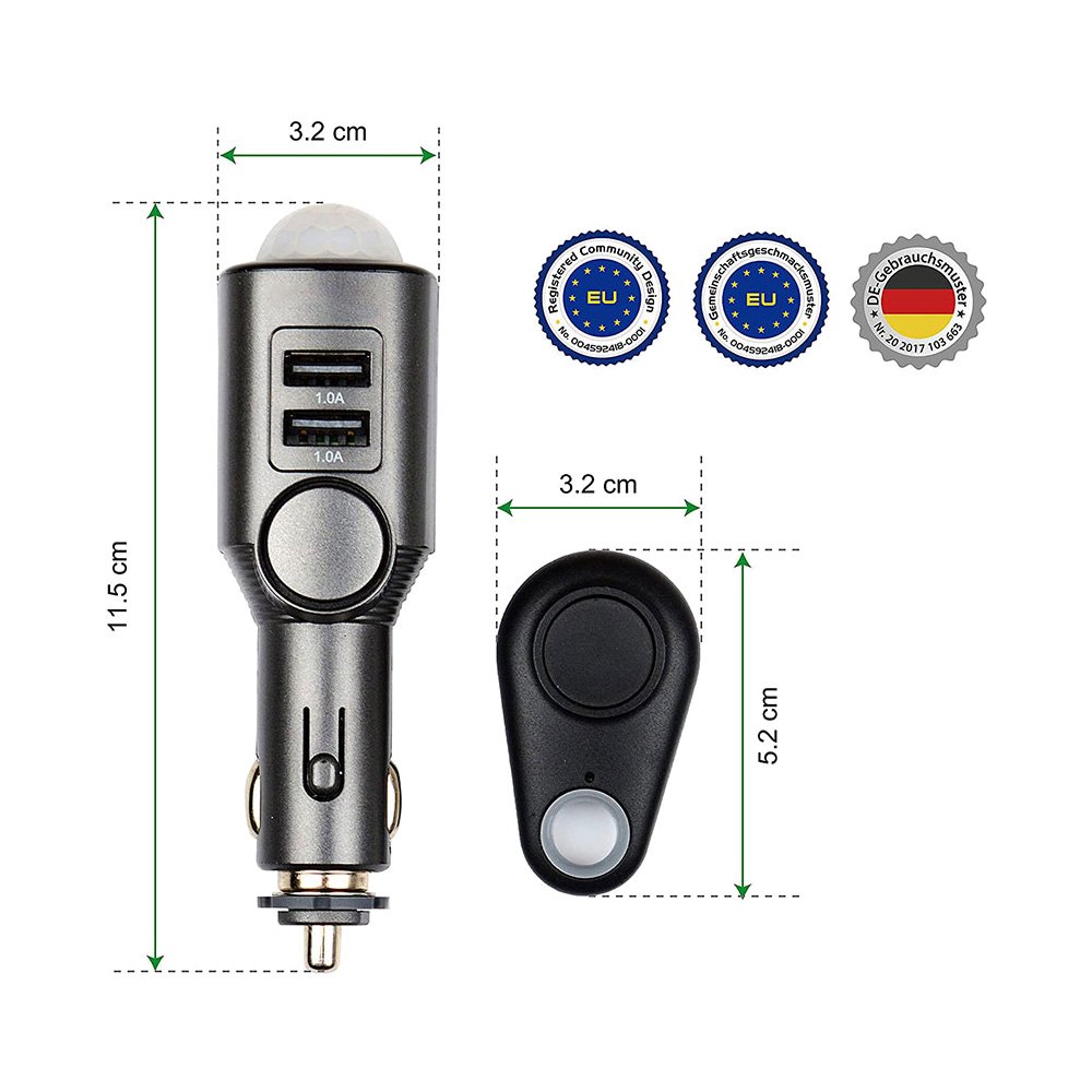 Technaxx Car Alarm With Charging Function TX-100 - Image 4