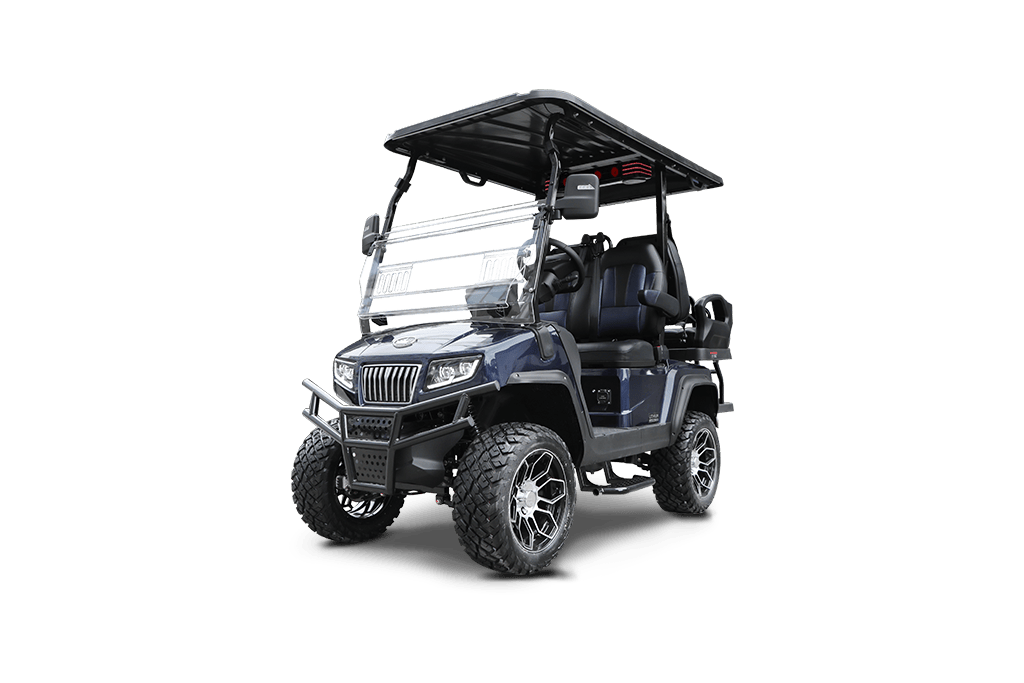 Mediterranean Blue Evolution Maverick 2+2 - For Sale at Woody's Golf Carts