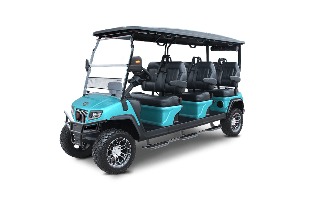 Sky Blue Evolution D5 Maverick 6 - For Sale at Woody's Golf Carts