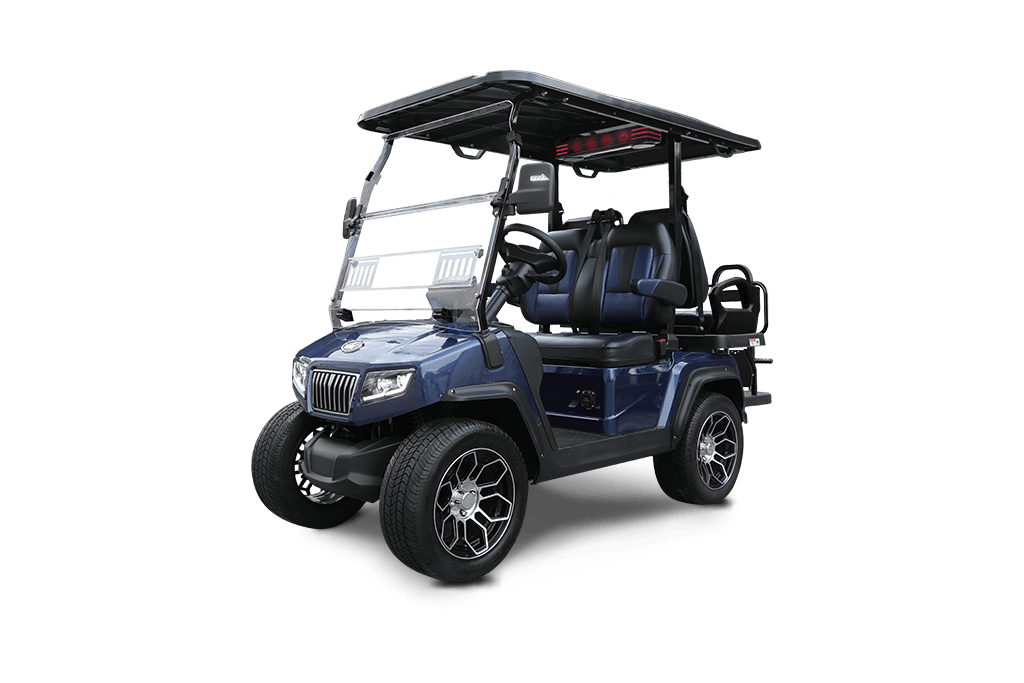 Mediterranean Blue Evolution D5 Ranger 2+2 - For Sale at Woody's Golf Carts