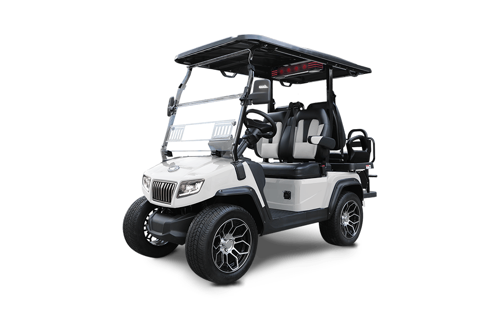 Mineral White Evolution D5 Ranger 2+2 - For Sale at Woody's Golf Carts