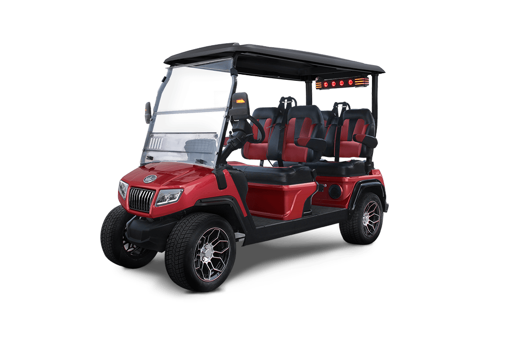 Flamenco Red Evolution D5 Ranger 4 - For Sale at Woody's Golf Carts
