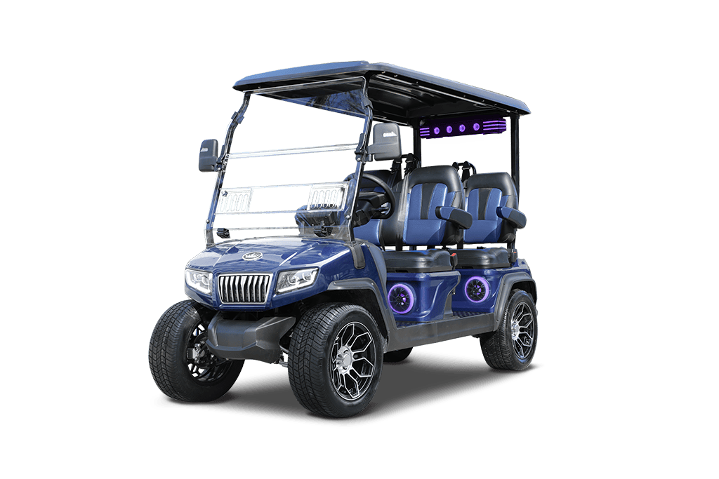Mediterranean Blue Evolution D5 Ranger 4 Plus - For Sale at Woody's Golf Carts
