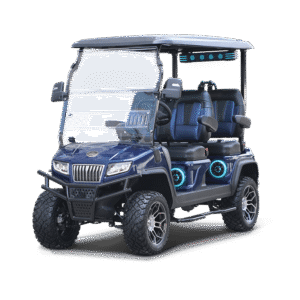 Mediterranean Blue Evolution D5 Maverick 4 Plus - For Sale at Woody's Golf Carts