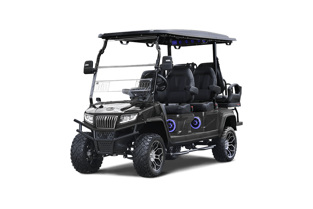 Black Sapphire Evolution D5 Maverick 4+2 Plus - For Sale at Woody's Golf Carts