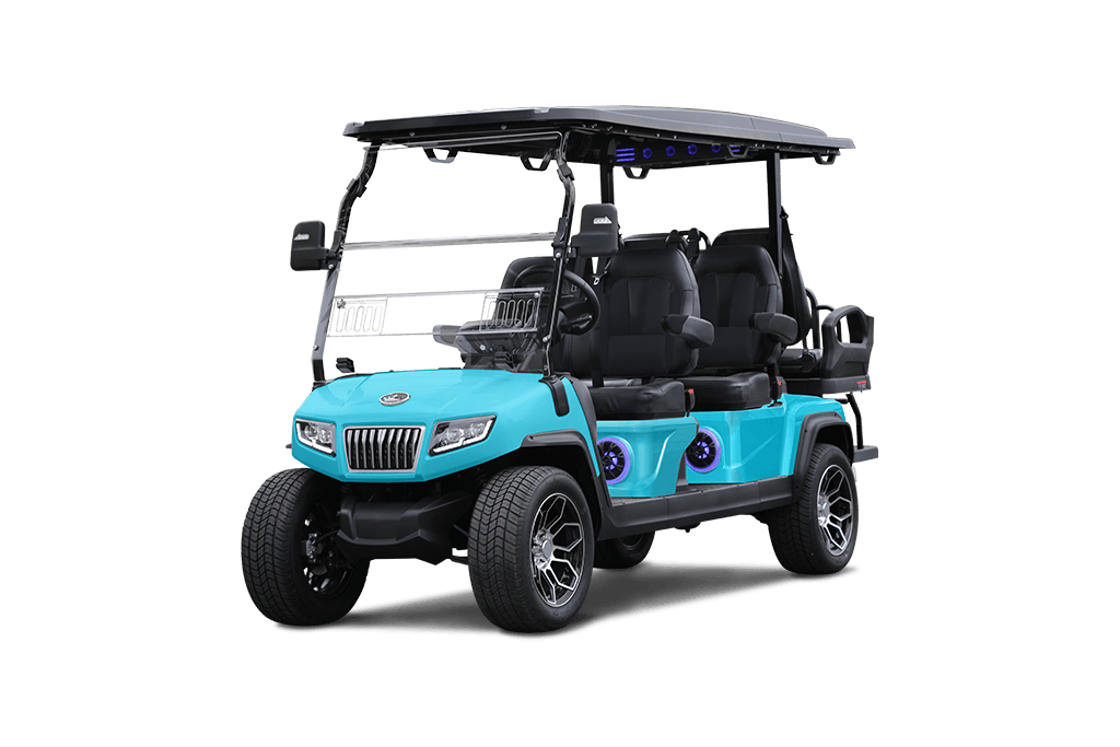 Sky Blue Evolution D5 Ranger 4+2 Plus - For Sale at Woody's Golf Carts